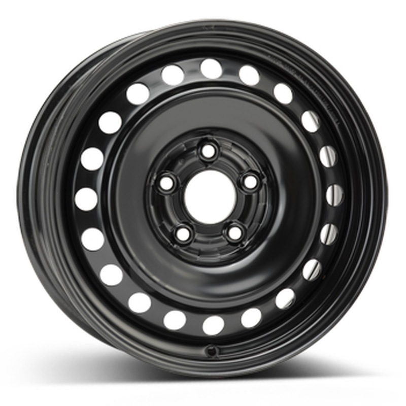 Cerchi in Lega Kfz alcar Steel Nero 5 fori 16\" 6.5X16 ET40 5x114.3