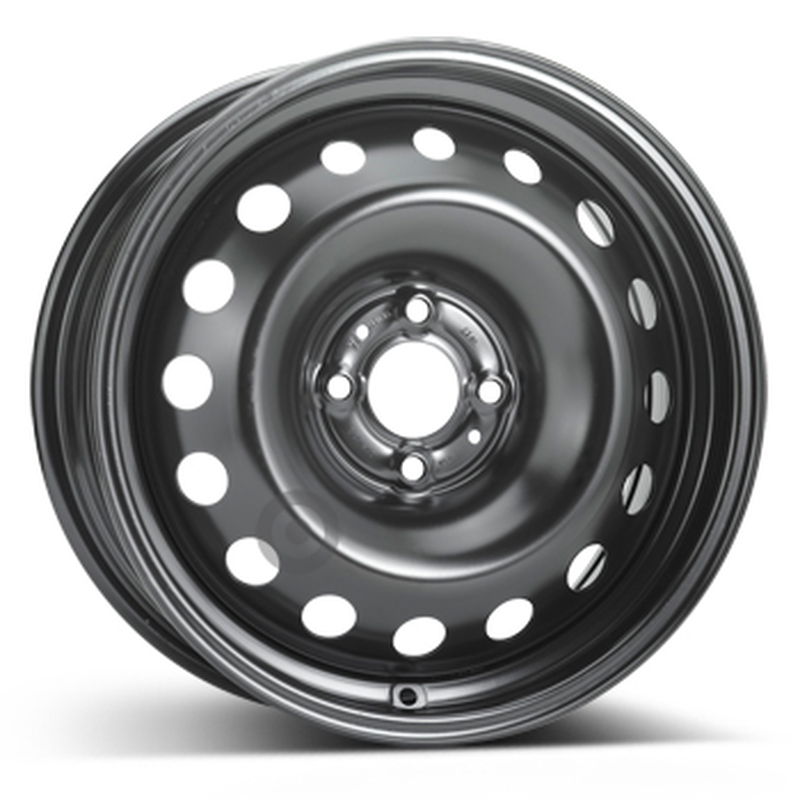 Cerchi in Lega Kfz alcar Steel Nero 4 fori 16\" 6.5X16 ET40 4x100