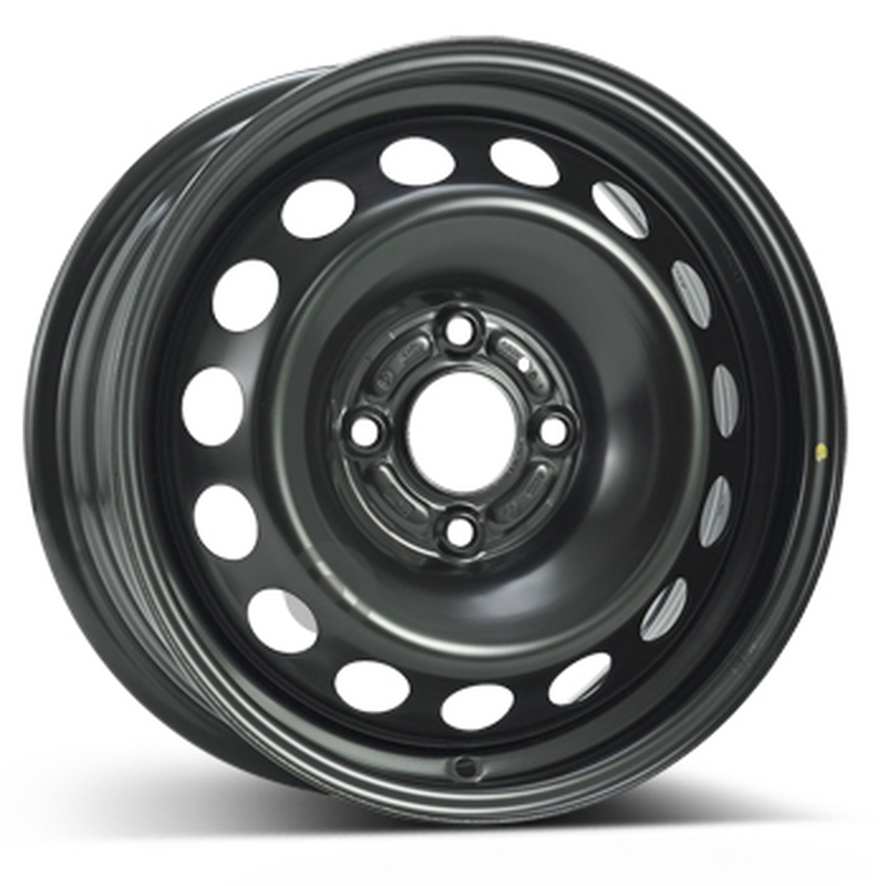 Cerchi in Lega KFZ ALCAR Steel Nero 4 fori 15\" 6X15 ET37.5 4x108