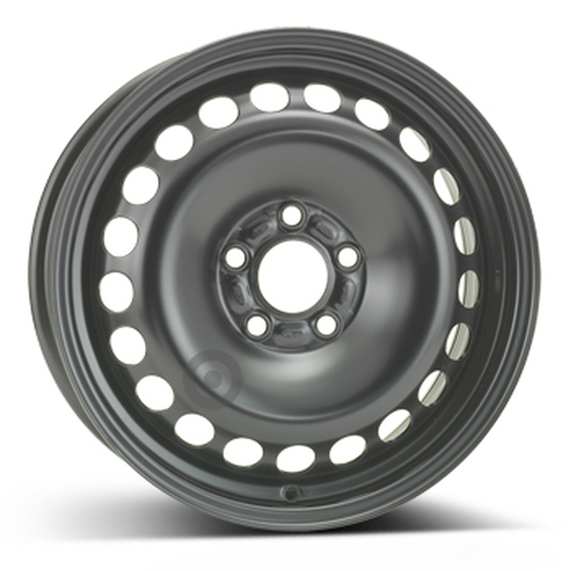 Cerchi in Lega Kfz alcar Steel Nero 5 fori 16\" 6.5X16 ET50 5x108