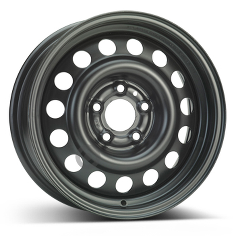 Cerchi in Lega KFZ ALCAR Steel Nero 5 fori 15\" 6X15 ET25 5x108