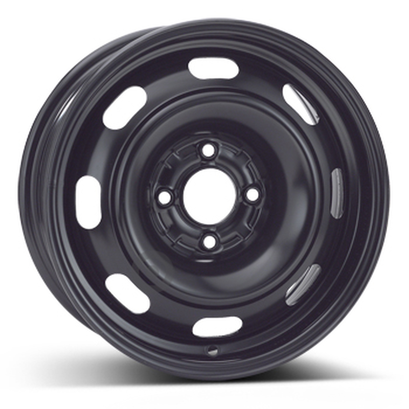Cerchi in Lega Kfz alcar Steel Nero 4 fori 15\" 6X15 ET27 4x108