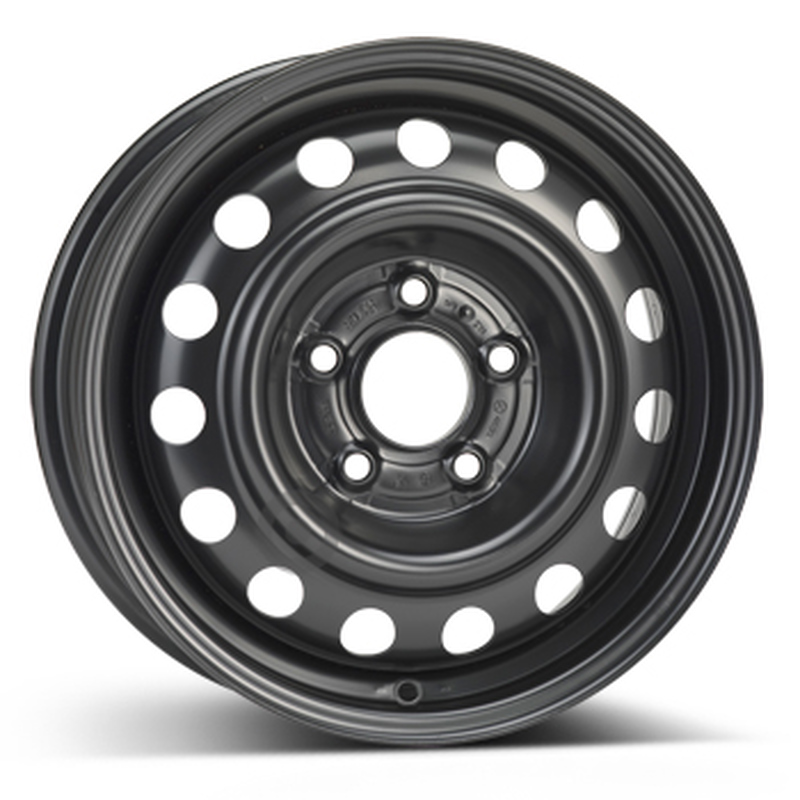 Cerchi in Lega Kfz alcar Steel Nero 5 fori 16\" 6.5X16 ET45 5x114.3
