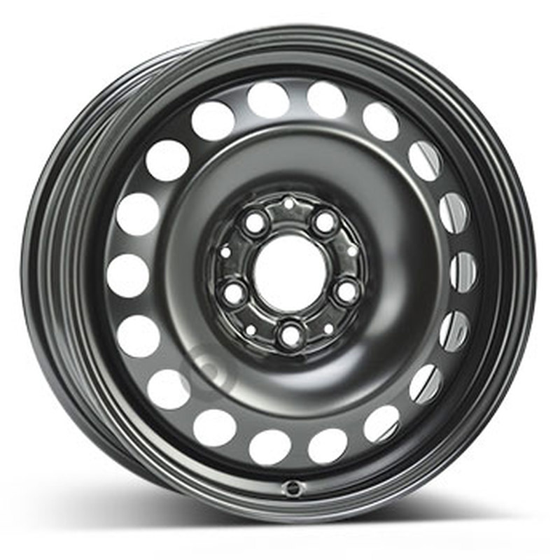 Cerchi in Lega KFZ ALCAR Steel Nero 5 fori 16\" 6X16 ET36.5 5x112