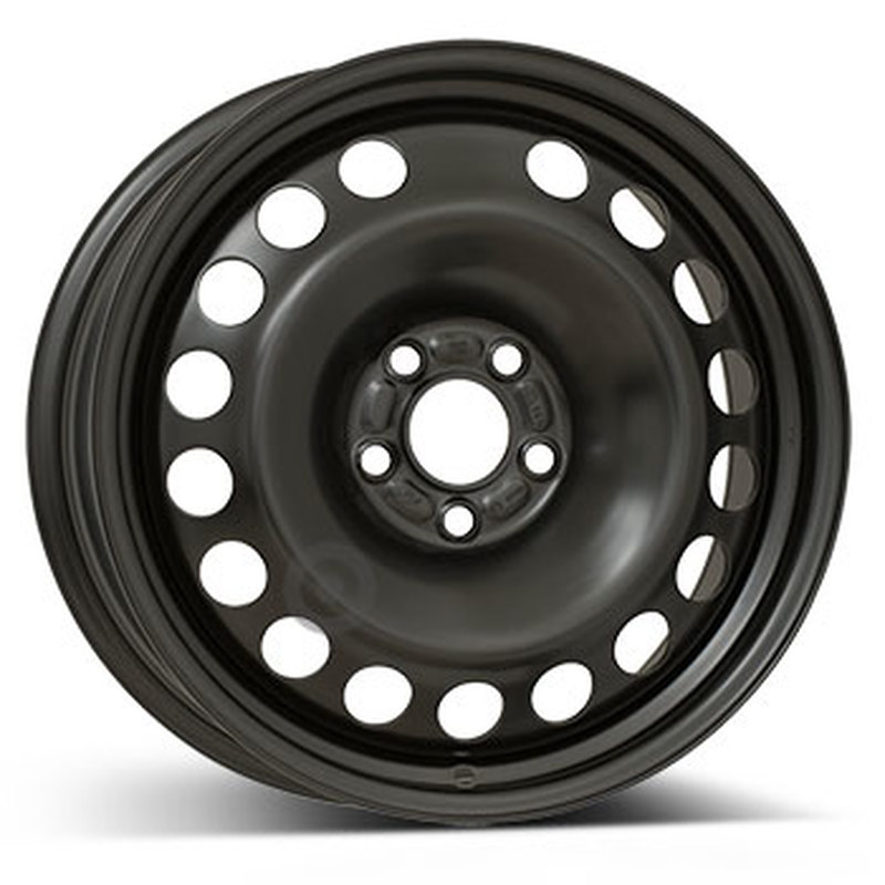 Cerchi in Lega Kfz alcar Steel Nero 5 fori 17\" 7.5X17 ET55 5x108