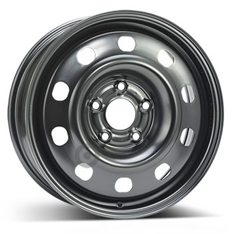Cerchi in Lega Kfz alcar Steel Nero 5 fori 17\" 6.5X17 ET40 5x127