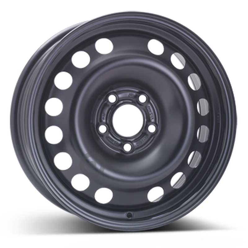 Cerchi in Lega Kfz alcar Steel Nero 5 fori 16\" 6.5X16 ET37 5x110