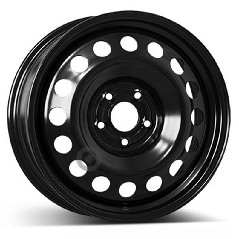 Cerchi in Lega Kfz alcar Steel Nero 5 fori 17\" 7X17 ET43.5 5x114.3