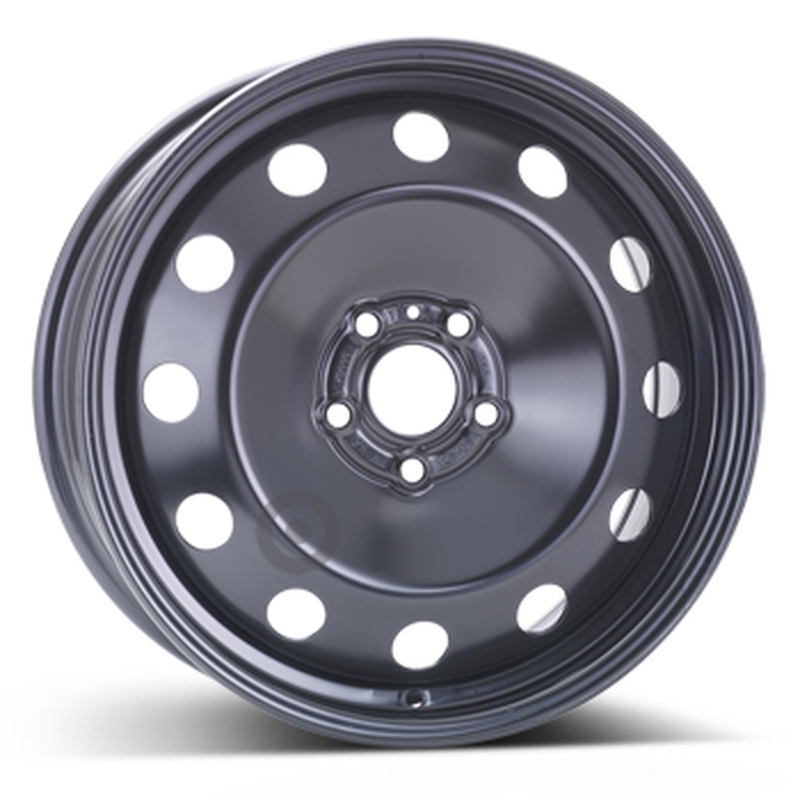 Cerchi in Lega Kfz alcar Steel Nero 5 fori 17\" 7X17 ET50 5x108
