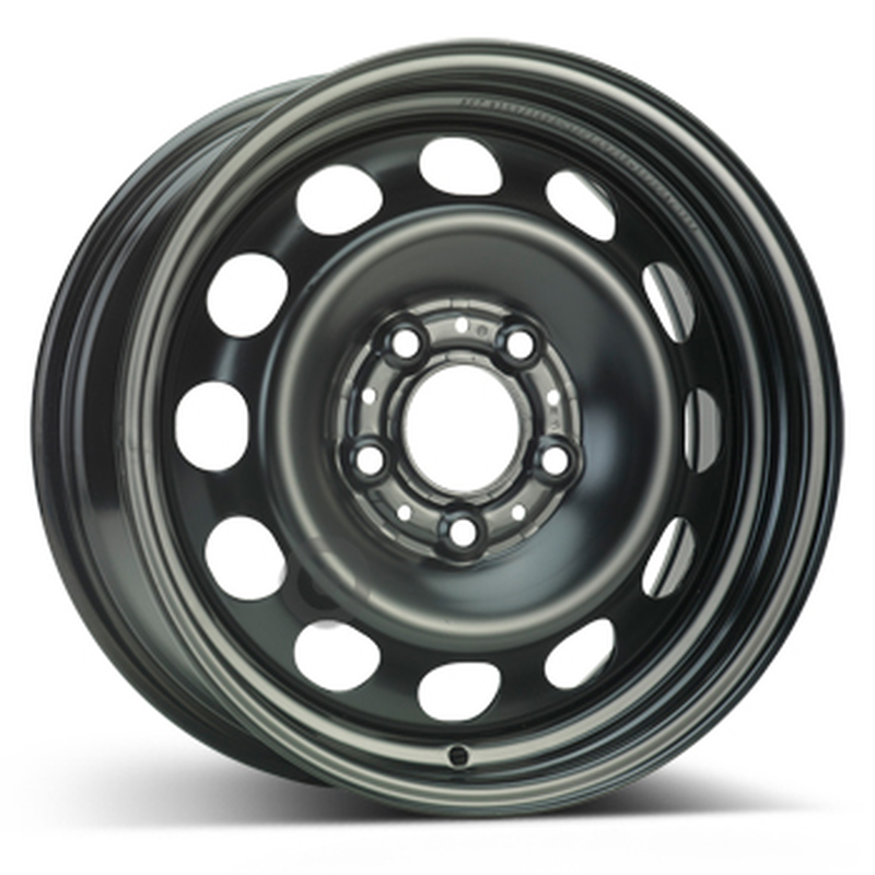 Cerchi in Lega Kfz alcar Steel Nero 5 fori 16\" 6.5X16 ET42 5x120