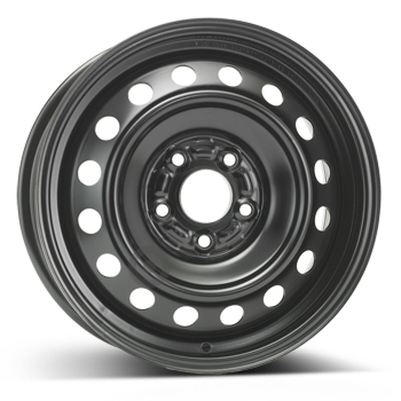 Cerchi in Lega Kfz alcar Steel Nero 5 fori 16\" 6.5X16 ET46 5x114.3