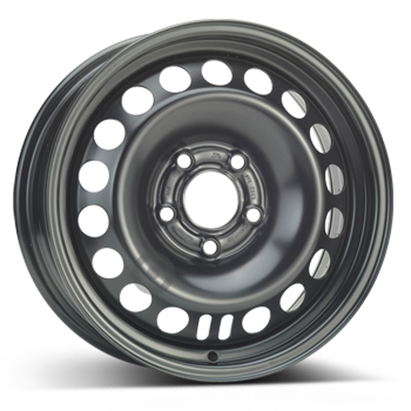 Cerchi in Lega Kfz alcar Steel Nero 5 fori 15\" 6.5X15 ET35 5x110