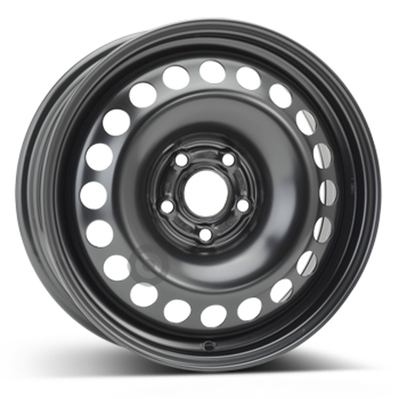 Cerchi in Lega Kfz alcar Steel Nero 5 fori 16\" 6.5X16 ET38 5x105