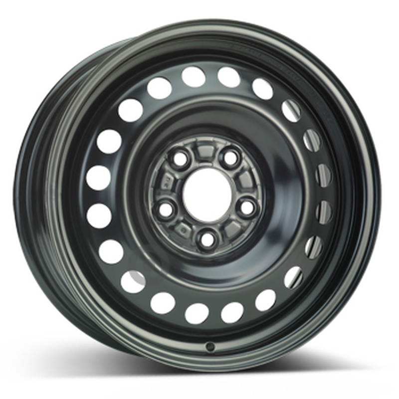 Cerchi in Lega Kfz alcar Steel Nero 5 fori 16\" 6.5X16 ET46 5x114.3