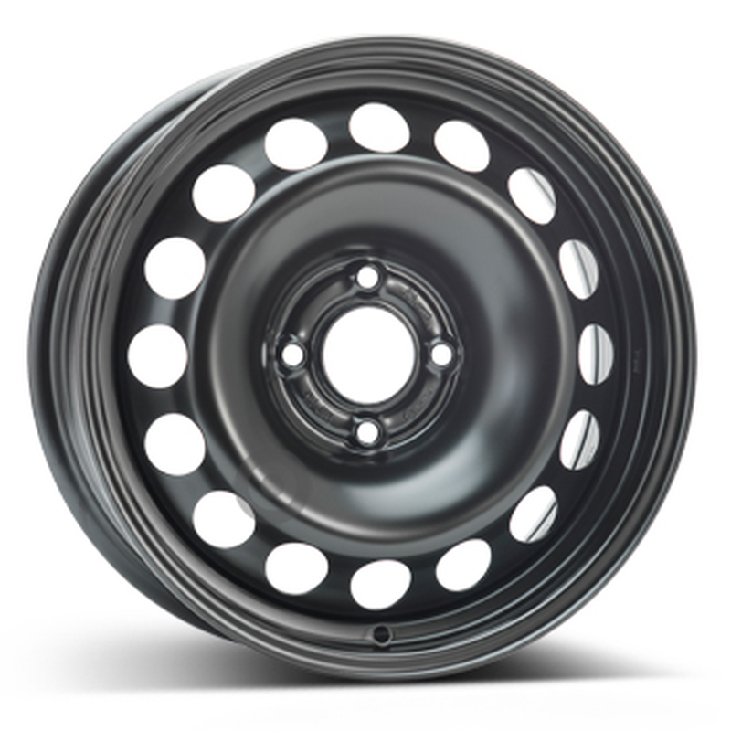 Cerchi in Lega Kfz alcar Steel Nero 4 fori 16\" 6.5X16 ET20 4x108