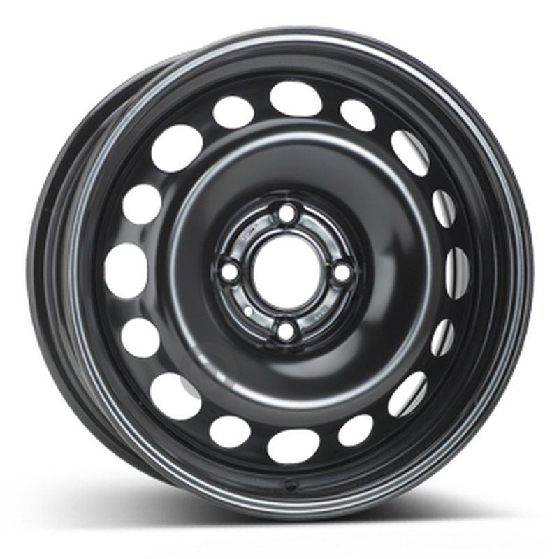 Cerchi in Lega Kfz alcar Steel Nero 4 fori 16\" 6X16 ET23 4x108