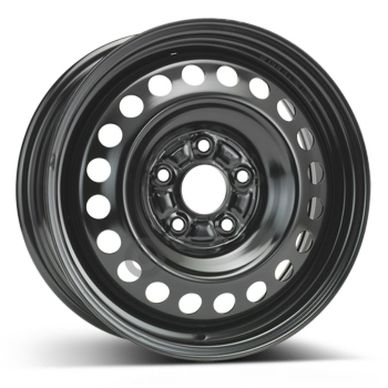 Cerchi in Lega Kfz alcar Steel Nero 5 fori 16\" 6.5X16 ET50 5x114.3