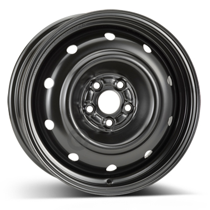 Cerchi in Lega Kfz alcar Steel Nero 5 fori 16\" 6.5X16 ET48 5x100