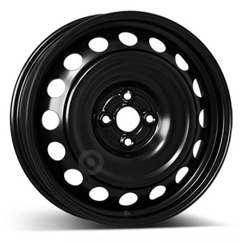 Cerchi in Lega Kfz alcar Steel Nero 4 fori 17\" 5X17 ET40 4x100