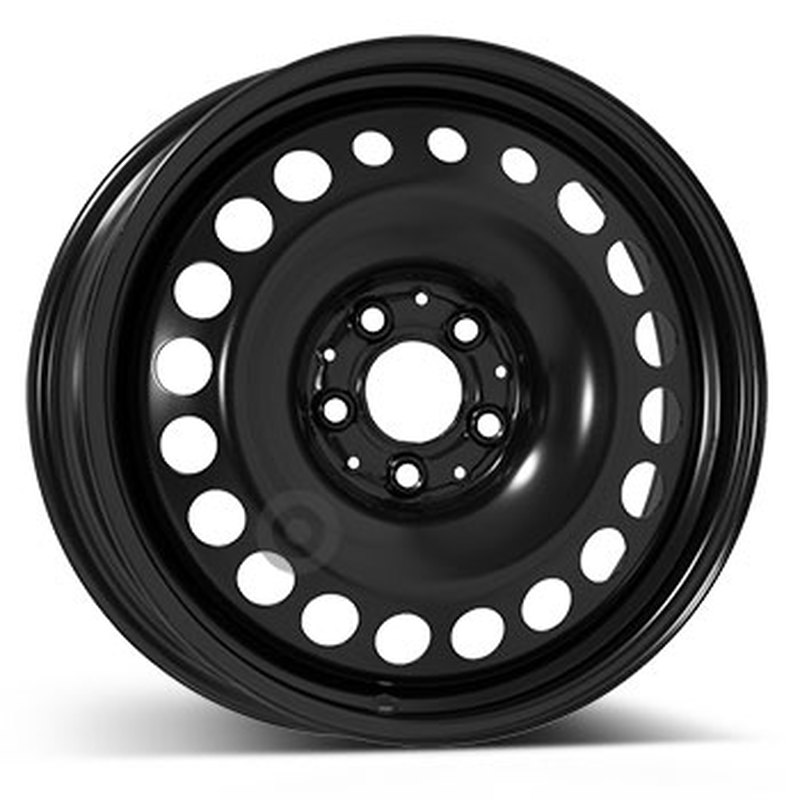 Cerchi in Lega Kfz alcar Steel Nero 5 fori 17\" 7X17 ET44 5x112