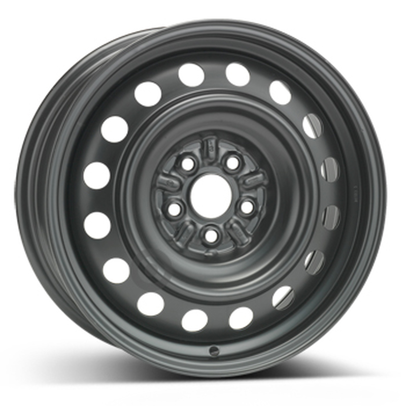 Cerchi in Lega Kfz alcar Steel Nero 5 fori 16\" 6.5X16 ET45 5x100