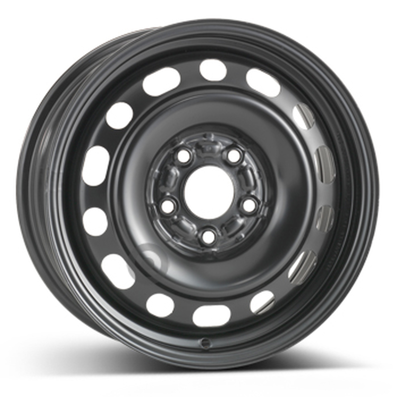 Cerchi in Lega Kfz alcar Steel Nero 5 fori 16\" 6.5X16 ET52.5 5x114.3