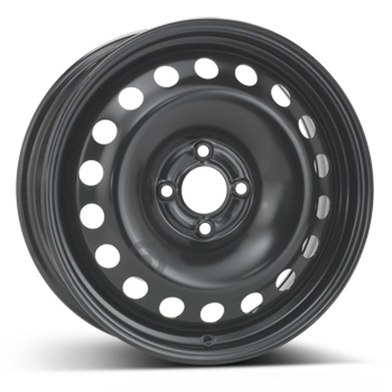 Cerchi in Lega Kfz alcar Steel Nero 4 fori 16\" 6.5X16 ET49 4x100