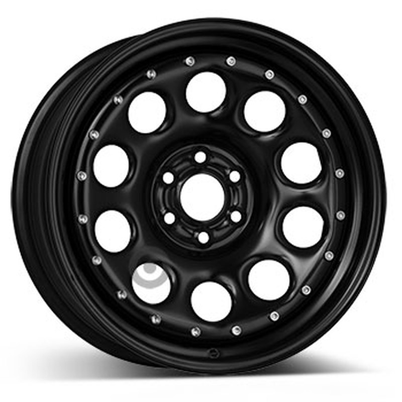 Cerchi in Lega Kfz alcar Steel Nero 6 fori 18\" 7.5X18 ET18 6x114.3