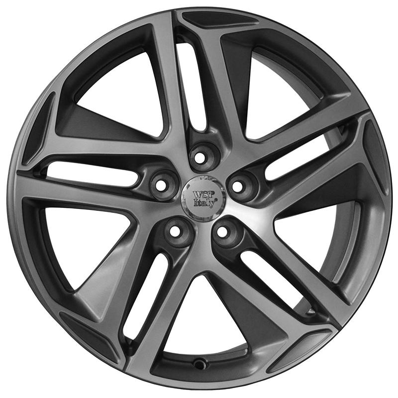 Cerchi in Lega WSP ITALY Brest8pe55 Brest Matt Gm Polished 5 fori 17\" 7.5X17 ET44 5x108