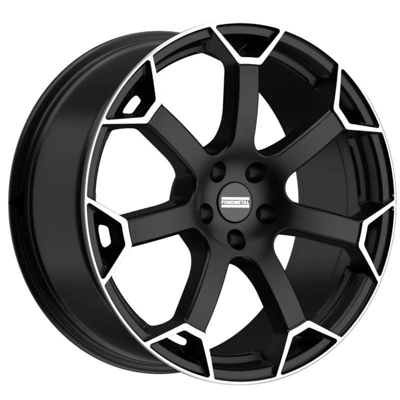 Cerchi in Lega FONDMETAL Zephyrus Matt Black Machined 5 fori 20\" 9X20 ET46 5x112