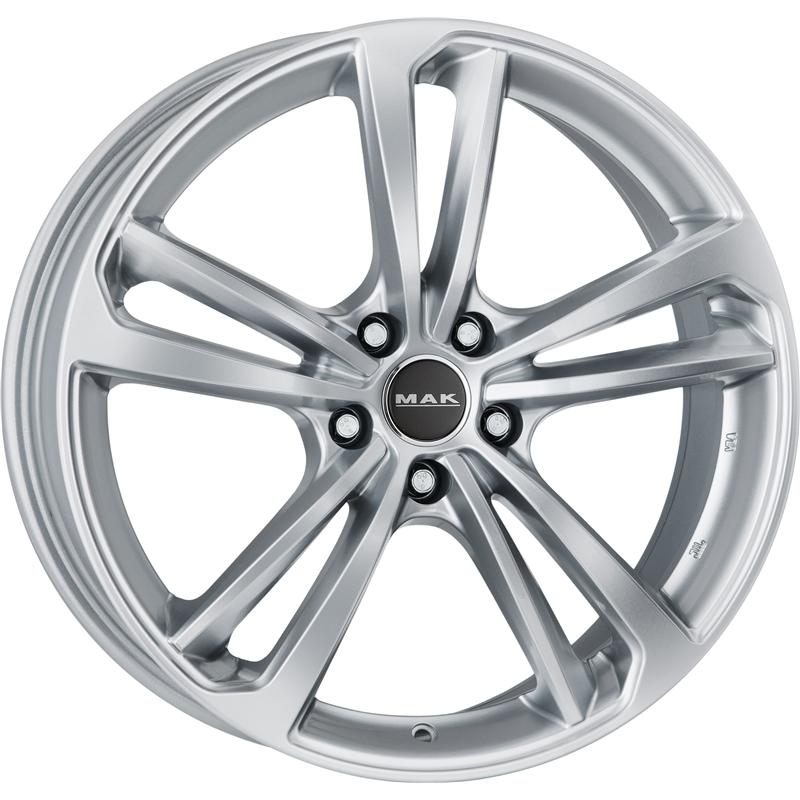 Cerchi in Lega MAK Nurburg Silver 5 fori 20\" 8.5X20 ET40 5x114.3