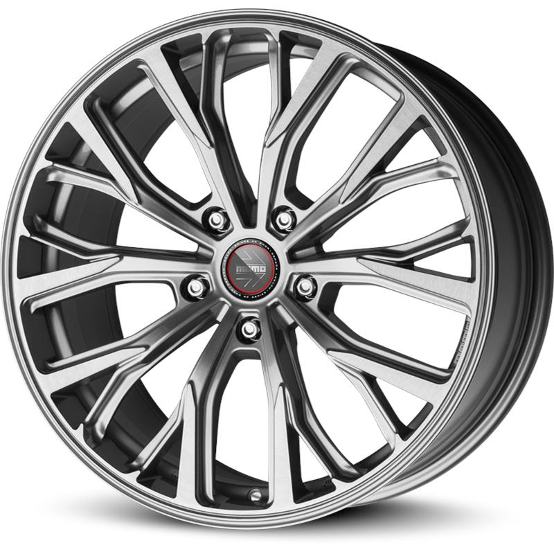Cerchi in Lega MOMO WHEELS RF-02 Titan Silver Brushed 5 fori 20\" 10X20 ET30 5x120
