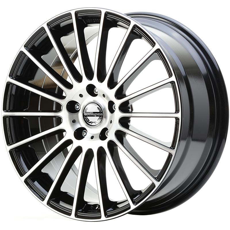 Cerchi in Lega Tecnomagnesio Radius Black Polish 5 fori 17\" 7.5X17 ET40 5x110