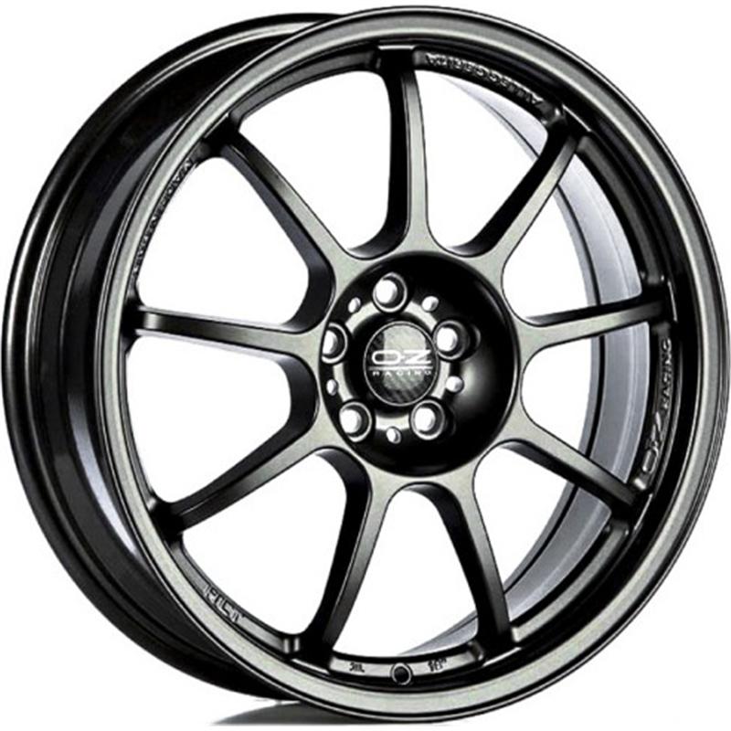 Cerchi in Lega OZ RACING Alleggerita Hlt 5f Matt Black 5 fori 18\" 7.5X18 ET48 5x100