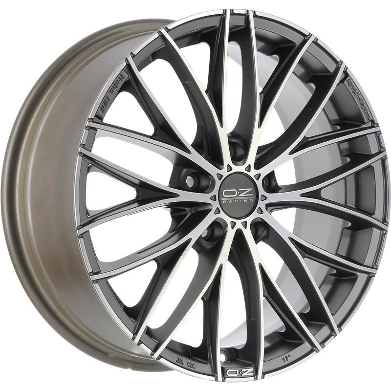 Cerchi in Lega OZ RACING Italia 150 5f Matt Dark Graphite 5 fori 17\" 8X17 ET29 5x120