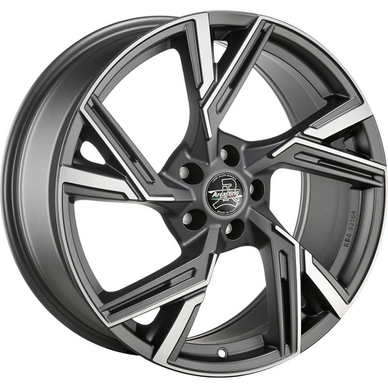 Cerchi in Lega Arcasting Enea Matt Anthracite Polished 5 fori 18\" 8X18 ET43 5x112