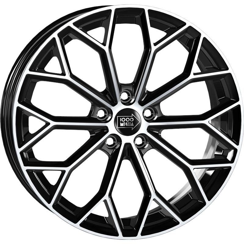 Cerchi in Lega Mille miglia Mm1030 Black Polished 5 fori 18\" 8X18 ET45 5x114.3