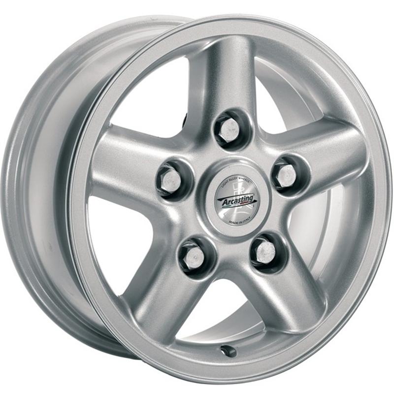 Cerchi in Lega ARCASTING Rhino Silver 5 fori 16\" 7X16 ET31 5x165.1