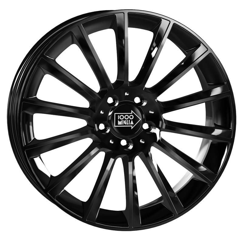 Cerchi in Lega Mille miglia Mm047 Gloss Black 5 fori 18\" 8X18 ET45 5x112