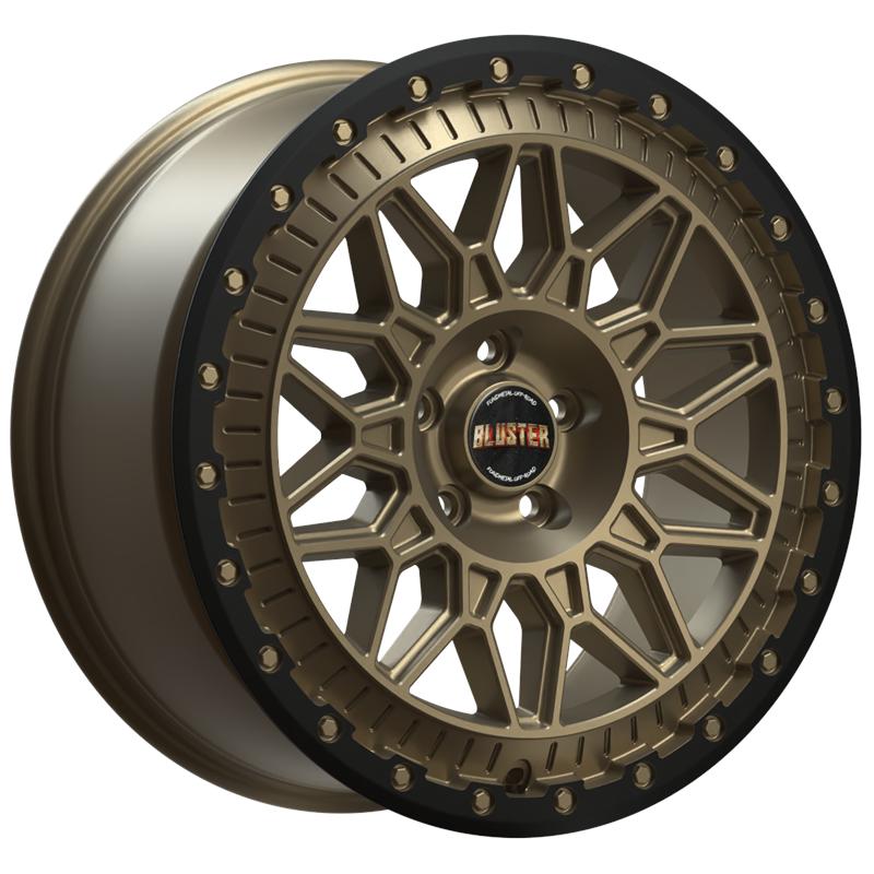 Cerchi in Lega Fondmetal Bluster Matt Braun Black Lip 5 fori 17\" 8.5X17 ET45 5x120