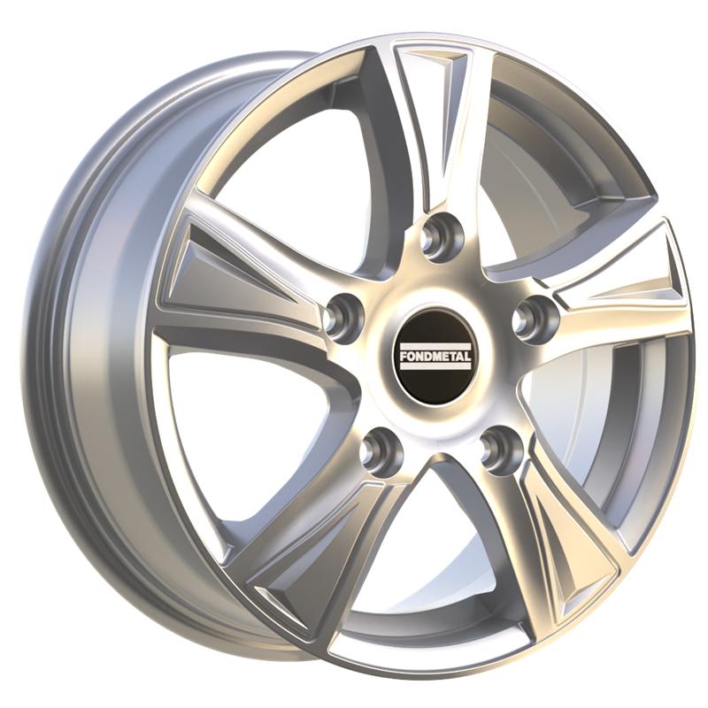Cerchi in Lega Fondmetal Pro1 Glossy Silver 5 fori 16\" 6.5X16 ET48 5x112