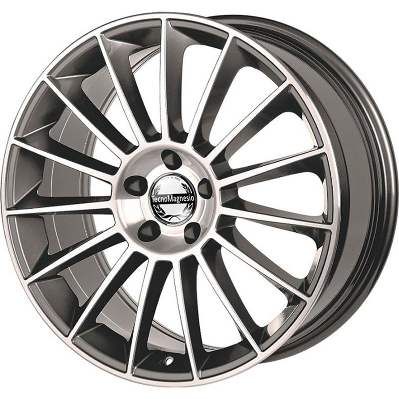 Cerchi in Lega Tecnomagnesio Star Evo Antracite Diamantato 5 fori 18\" 8X18 ET45 5x112