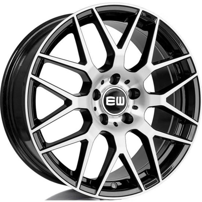Cerchio EW Ej32 ElegancE-R Black Polished 5 fori 18\" 8X18 ET45 5x112