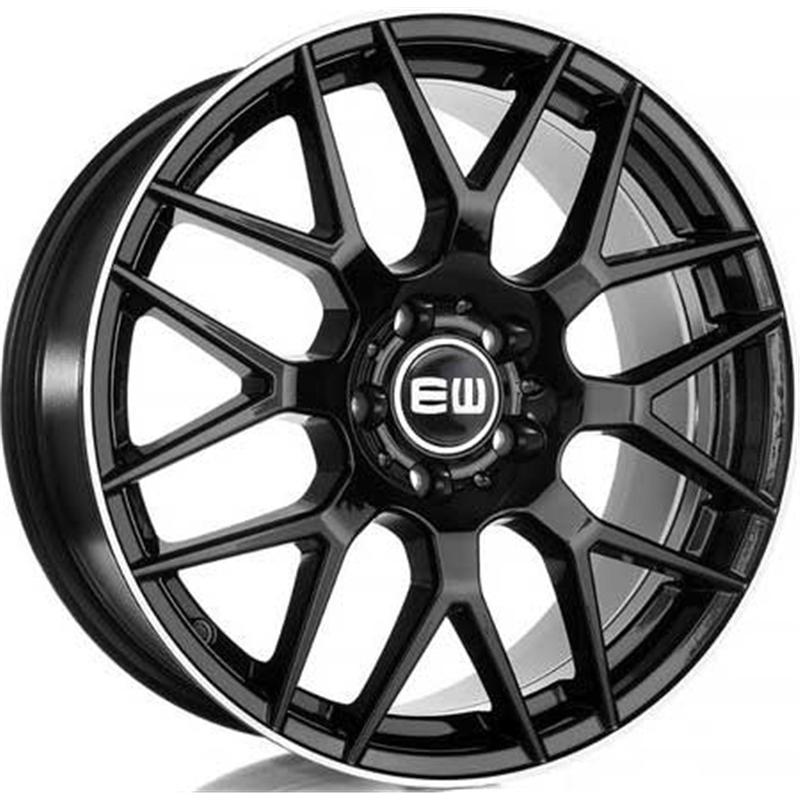 Cerchio EW Ej32 ElegancE-R Black Lip Polished 5 fori 18\" 8X18 ET45 5x112
