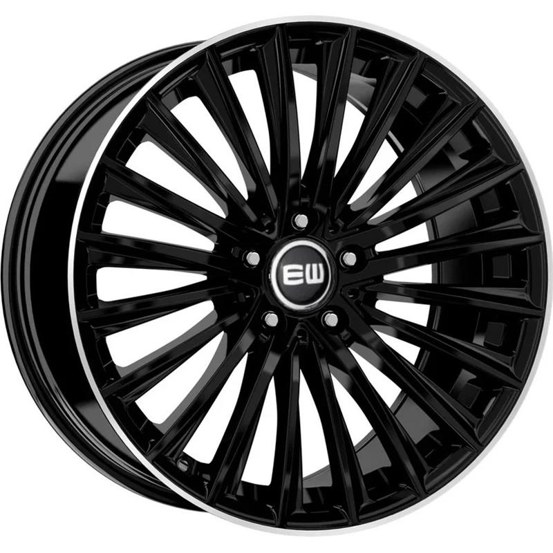 Cerchio EW Ej34 Specter Black Lip Polished 5 fori 19\" 8X19 ET38 5x112