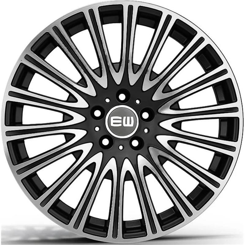 Cerchio EW Ew13 Turbine Black Polished 5 fori 18\" 9X18 ET49 5x112