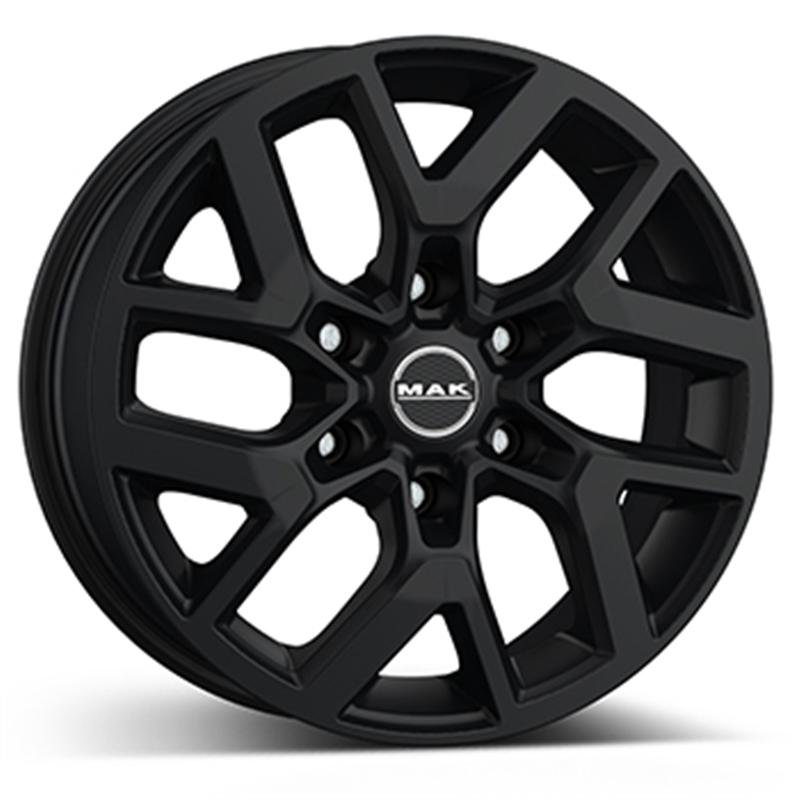 Cerchi in Lega MAK Gravel Glossy Black 6 fori 18\" 8X18 ET50 6x139.7