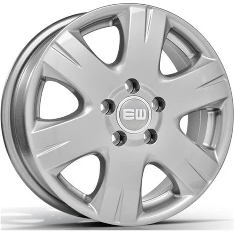 Cerchio EW Ej03 Mighty Crystal Silver 5 fori 16\" 6.5X16 ET52 5x112