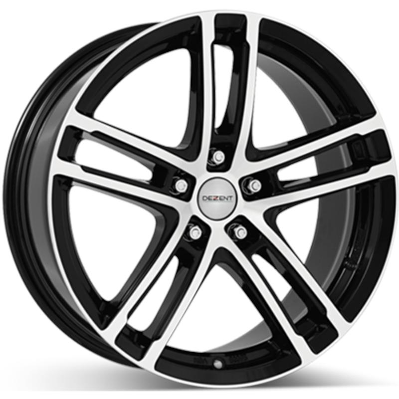 Cerchi in Lega DEZENT Tz Black Mirror 5 fori 18\" 8X18 ET42 5x108
