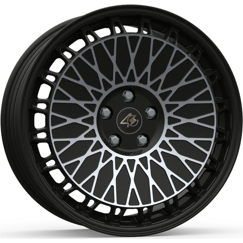 Cerchi in Lega ETA BETA Eb40 Matt Black Face Polish 5 fori 19\" 8.5X19 ET45 5x112